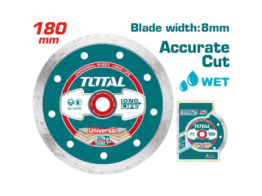 Disco De Corte Diamantado Continuo 7 180Mm Total Tac2121803 - Envío a todo Colombia | aztools.co