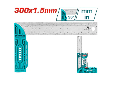 Escuadra Industrial TOTAL TMT61126 12 Pulgadas Acero Inoxidable - Envío a todo Colombia | aztools.co