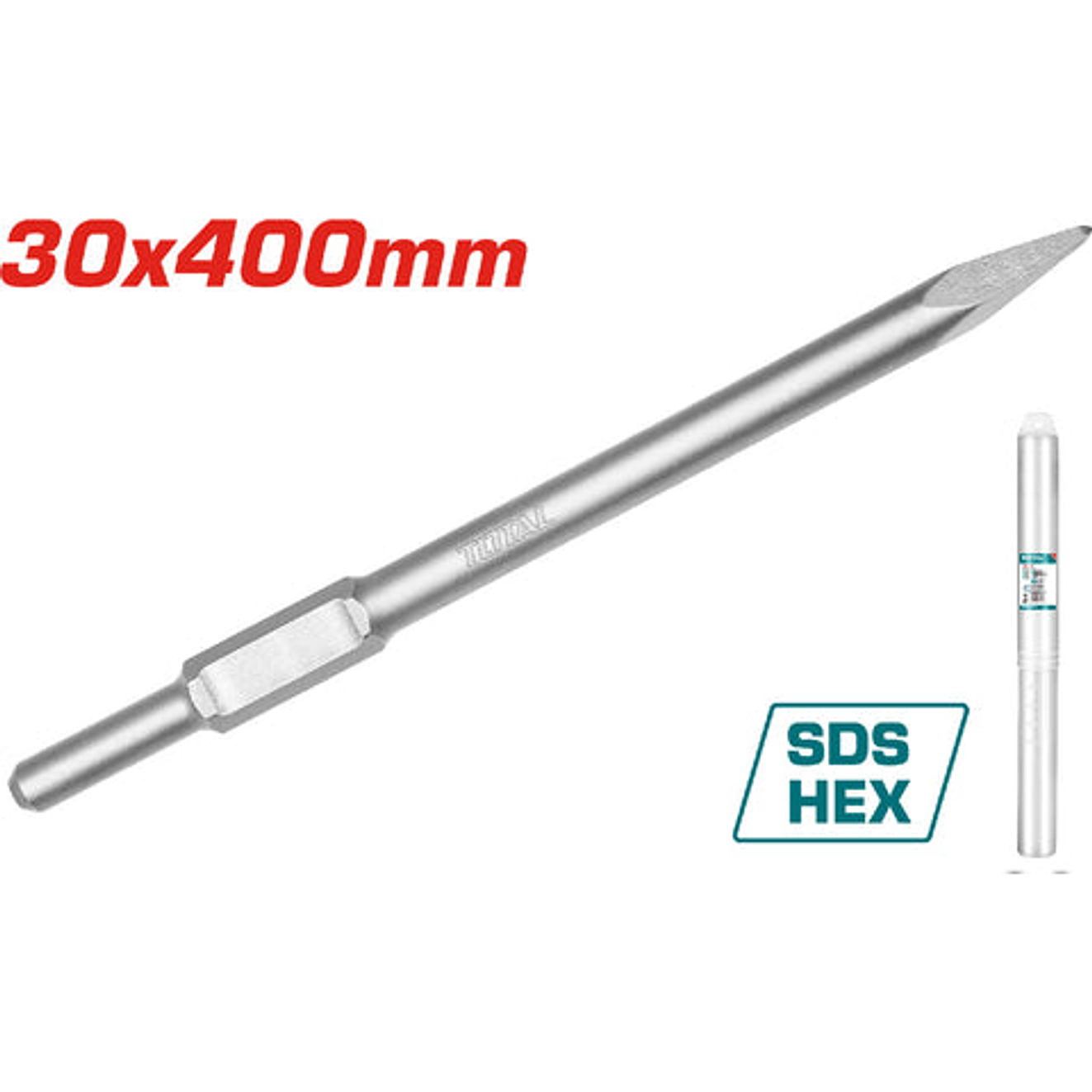 Cincel Punta Sds Hexagonal 30X 400 Mm Super Total Tac15333011