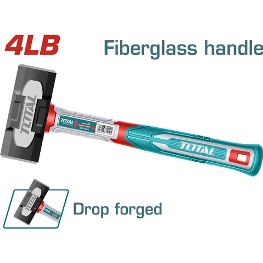 Porra 4Lb Hierro Mango Fibra Vidrio Total Thslh6104