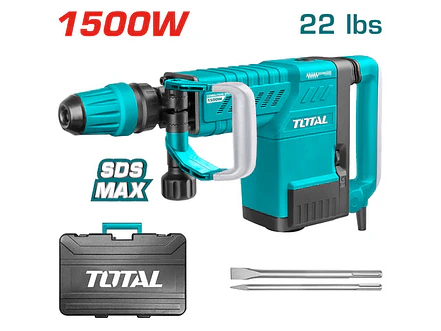 Martillo Demoledor Industrial TOTAL UTH215002 SDS Max 1500W 25 Joules - Foto 1 | aztools.co