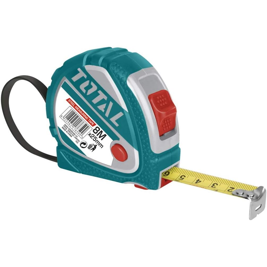 Metro 8 Mts Triple Boton Hoja Ancha Total Tmt126081