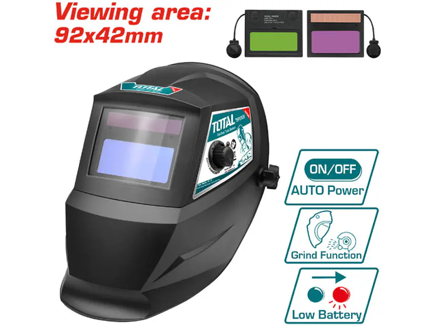Careta para Soldar Fotosensible TOTAL TSP9306 Tono Variable DIN 9-13 - Envío a todo Colombia | aztools.co