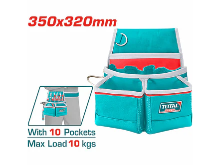 Porta Herramienta De 10 Bolsillos Capacidad Maxima 10Kg Total Tht16P10125 - Envío a todo Colombia | aztools.co