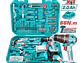 Kit Taladro Percutor 20V TOTAL UTHKTHP11652 Industrial + Set de Herramientas 165 Pzs - Miniatura 1 | aztools.co