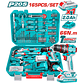 Taladro Inalambrico 1/2 20V 66Nm, Total UTHKTHP11652, Incluye bateria 20V y kit de herramientas 165 piezas - Miniatura 1