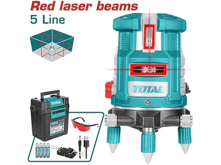 Nivel Láser Industrial TOTAL TLL306505 Autonivelante Haz Rojo 30 Metros - Foto 1 | aztools.co
