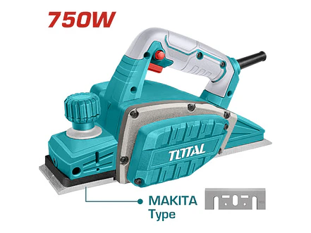 Cepillo Eléctrico Industrial TOTAL UTL7508226 750W Ancho 82mm - Foto 1 | aztools.co