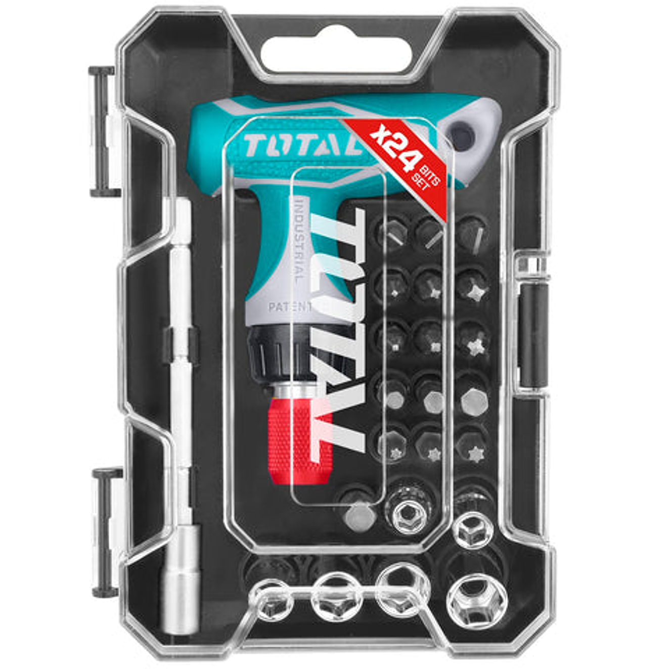 Llave En T Rache Industrial Juego X 24 Pzs Total Tacsd30186