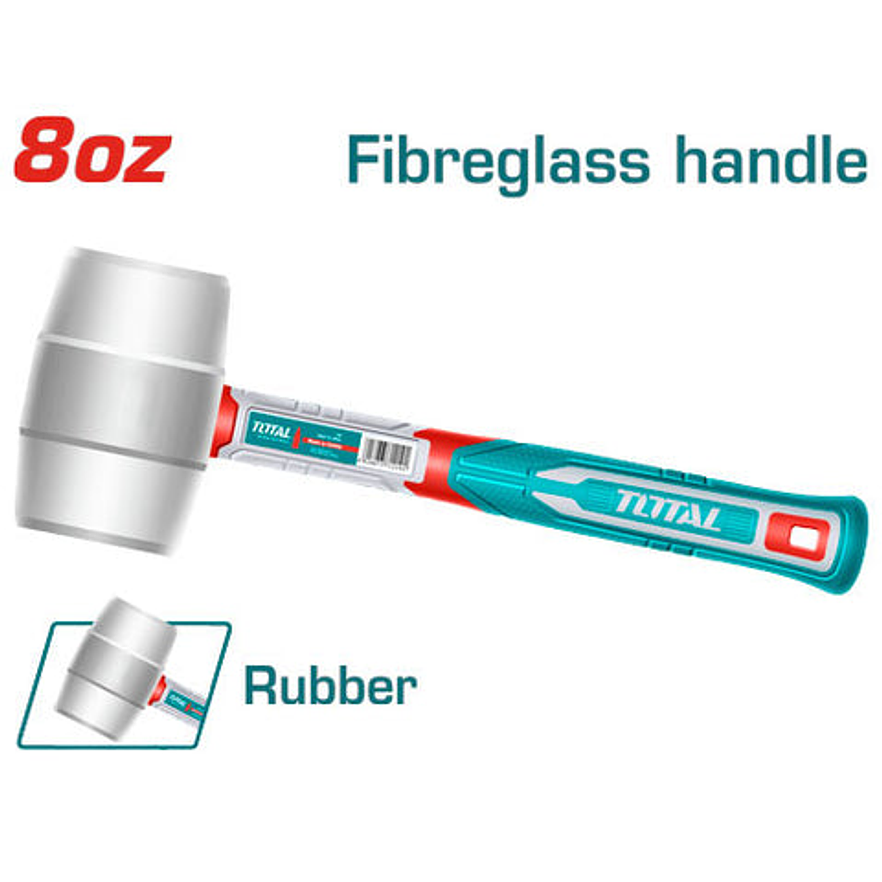 Martillo Chipote 8Oz Mango Fibra Vidrio Super Total Thruh6908