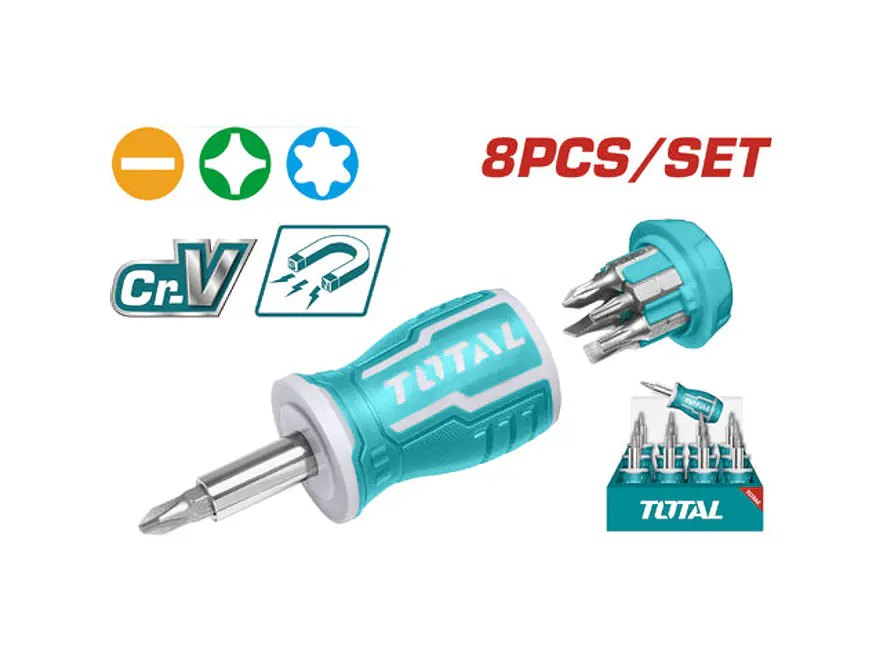 Destornillador 8 En 1 Imantado Super Select Total Tacsds0706 - Envío a todo Colombia | aztools.co