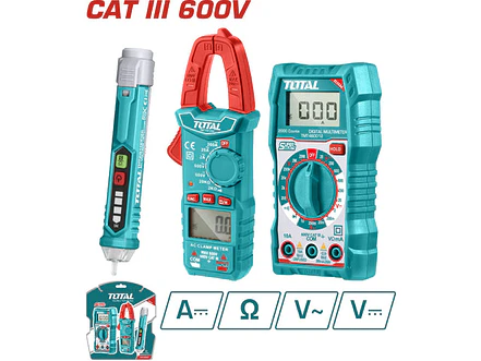 Kit de Medición Eléctrica Digital TOTAL TMT43028 3 en 1 Super Select - Envío a todo Colombia | aztools.co