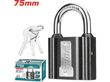 Candado 75 Mm Negro Total Tlk31751 - Envío a todo Colombia | aztools.co