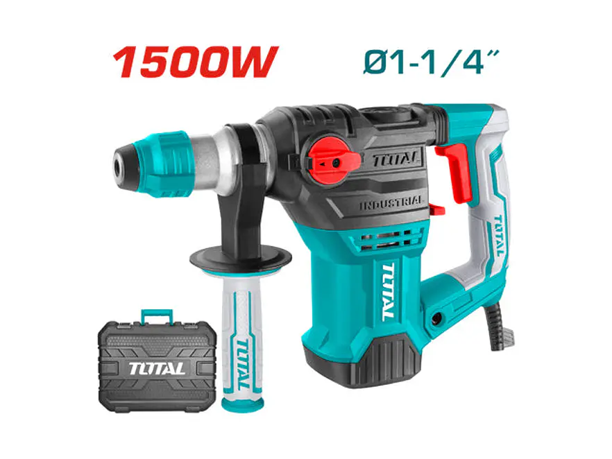 Rotomartillo Industrial SDS Plus 1500W TOTAL UTH1153226 5.5J + Accesorios - Envío a todo Colombia | aztools.co