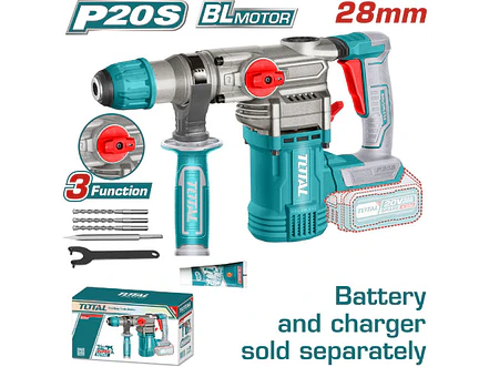 Rotomartillo SDS Plus 20V TOTAL TRHLI20288 Industrial 4.5 Joules (Solo Herramienta) - Foto 1 | aztools.co