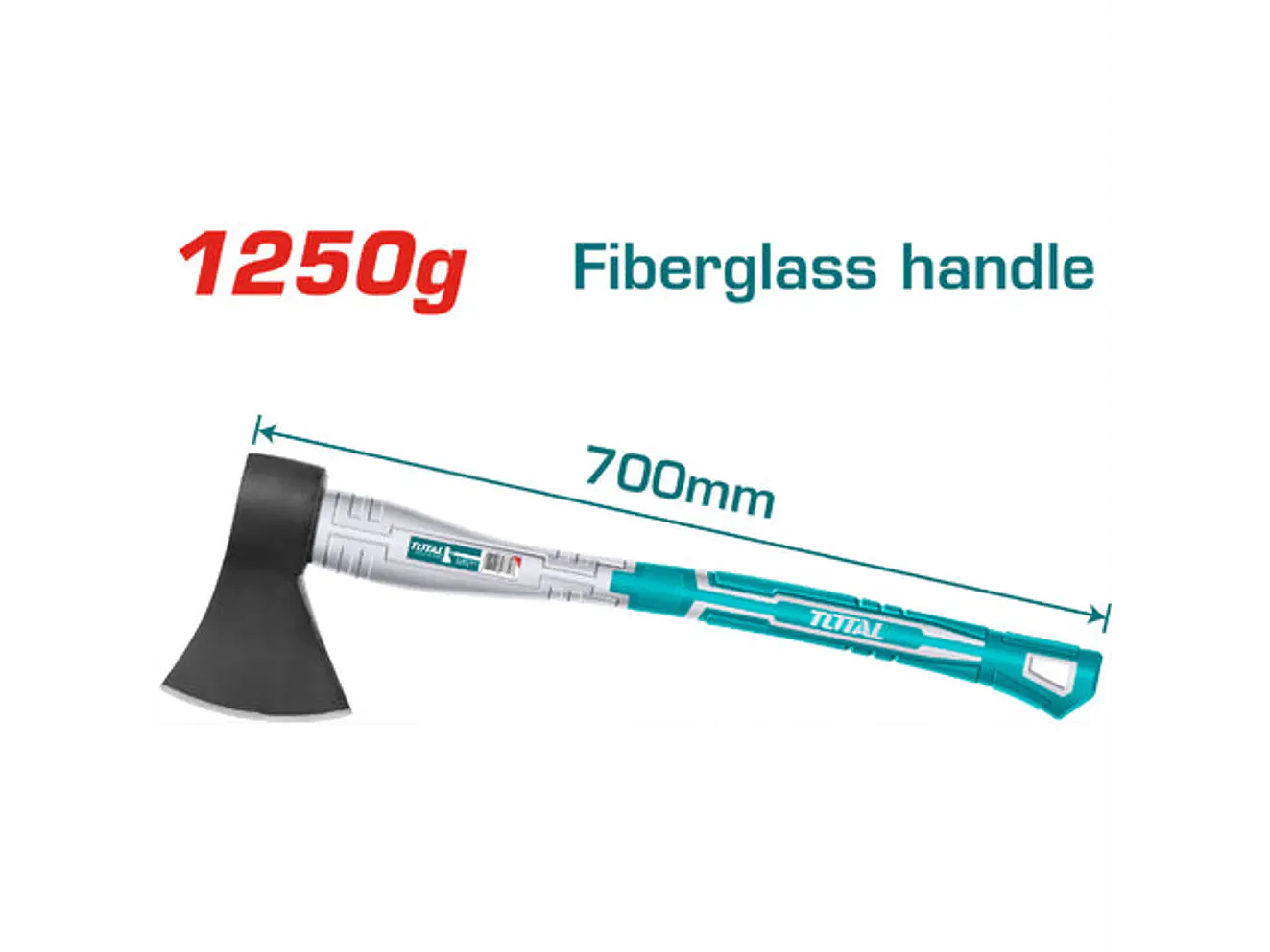 Hacha 1250G Mango Fibra De Vidrio Total Tht7812506 - Envío a todo Colombia | aztools.co
