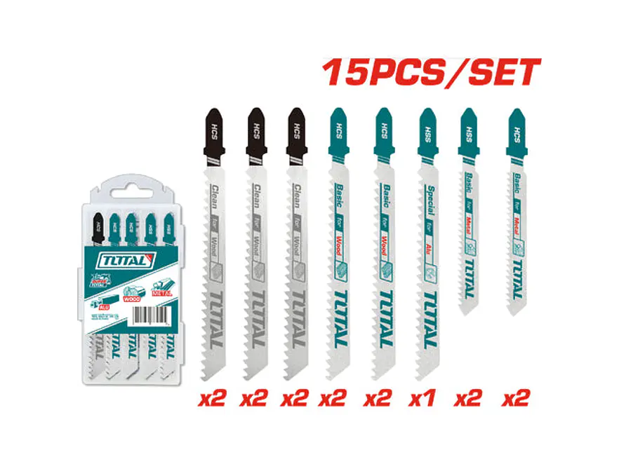 Set De Segueta Sierra Sable X 15 Pzs Super Tota Tac1501 - Envío a todo Colombia | aztools.co