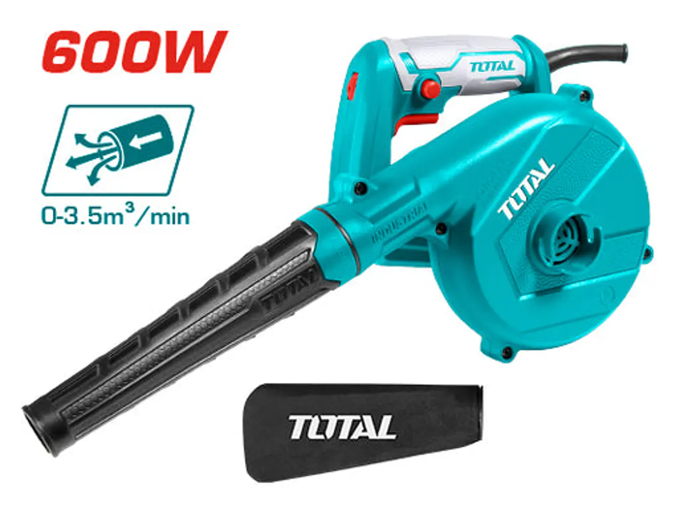 Pistola Sopladora 600W Industrial Total Utb2066 - Envío a todo Colombia | aztools.co