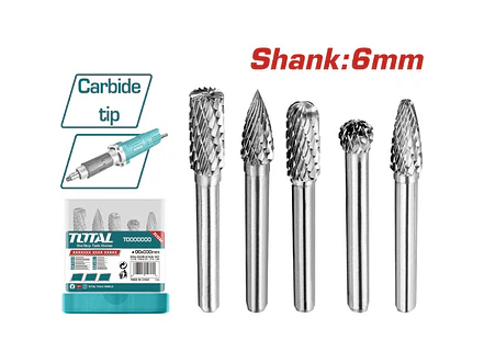 Accesorios Para Moto Tool De Carburo 5 Pzs Total Takc0651 - Envío a todo Colombia | aztools.co