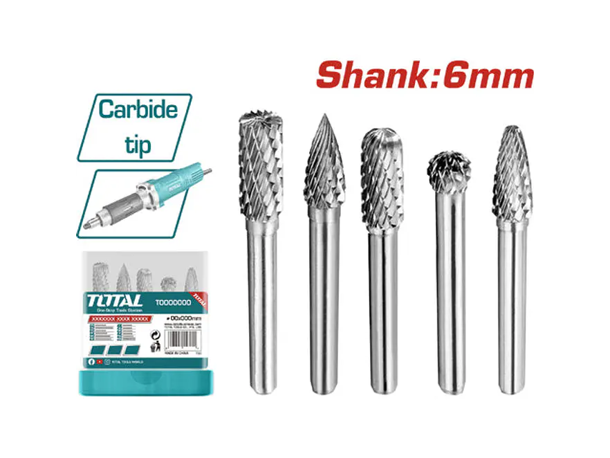 Accesorios Para Moto Tool De Carburo 5 Pzs Total Takc0651 - Envío a todo Colombia | aztools.co