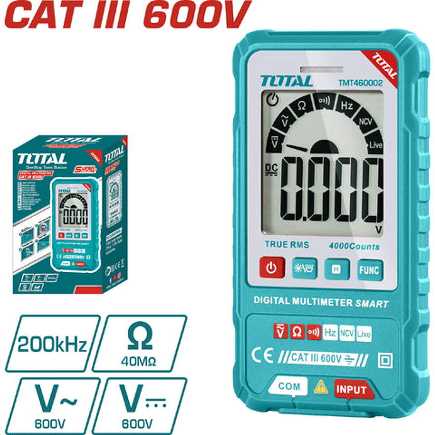 Tester Digital 600V Super Select Total Tmt460002 - Envío a todo Colombia | aztools.co