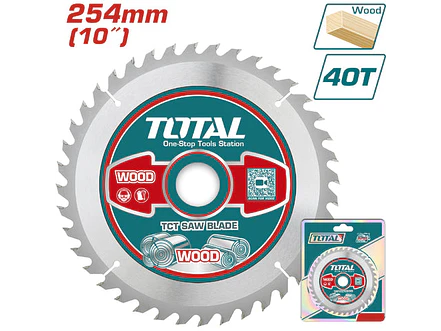 Disco Corte Madera 10X40 Industrial Total Tac231725 - Envío a todo Colombia | aztools.co