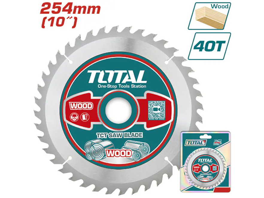 Disco Corte Madera 10X40 Industrial Total Tac231725 - Envío a todo Colombia | aztools.co