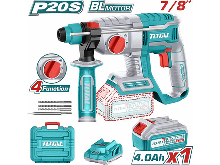 Rotomartillo Brushless 20V TOTAL UTRHLI202081 Industrial 2.0J + Batería 4Ah + Accesorios - Envío a todo Colombia | aztools.co