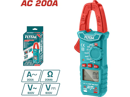Pinza Voltiamperimétrica Digital TOTAL TMT42002 600V Super Select - Envío a todo Colombia | aztools.co