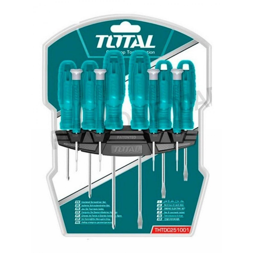 Destornillador Cromo Vanadium Juego X 10 Pzs Super Select Total Thtdc251001