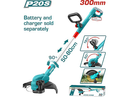 Guadaña Inalámbrica 20V TOTAL TGTLI20328 Cortabordes (Sin Batería) - Foto 1 | aztools.co