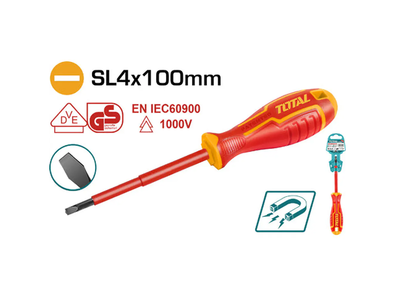 Destornillador Aislado 1000V Industrial 4