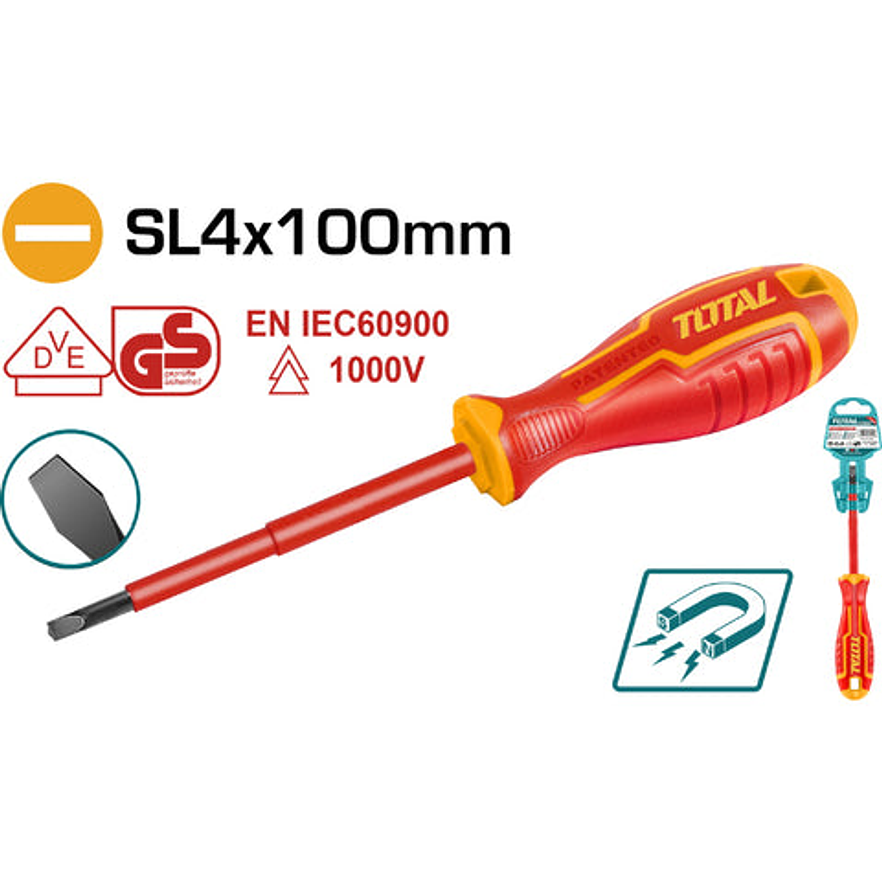 Destornillador Aislado 1000V Industrial 4