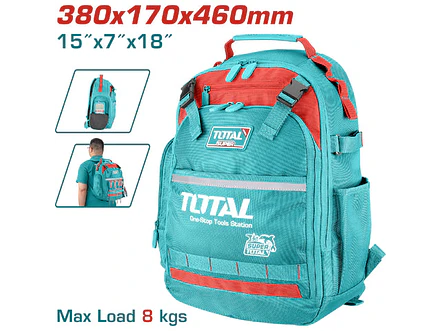 Maletín Porta Herramientas Industrial TOTAL THBP02025 Capacidad 8 Kg - Envío a todo Colombia | aztools.co