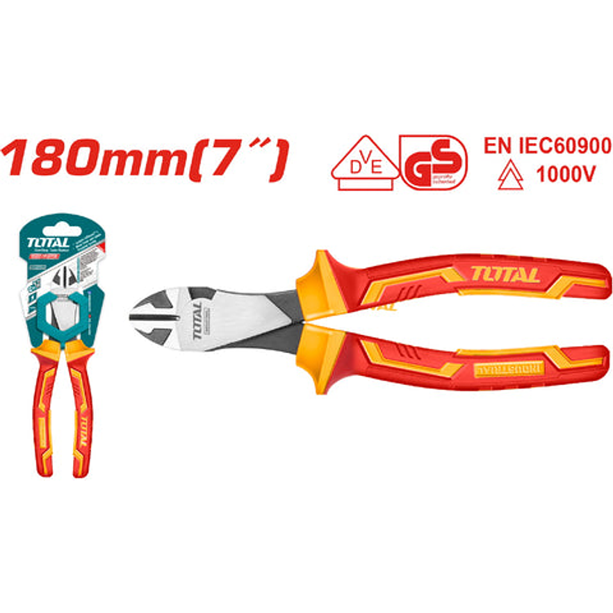 Cortafrio Aislado 7 Industrial Amarillo Rojo 1000V Total Thtip2571
