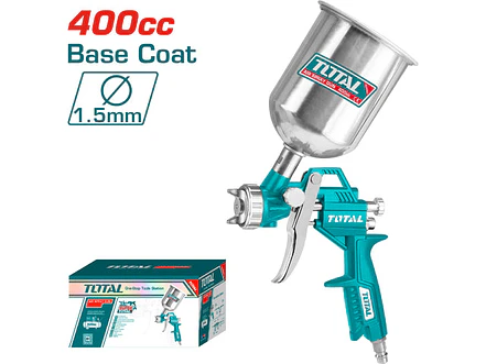 Aerografo 400Cc Vaso Aluminio Abanico Alta Presion Total Tat10401 - Envío a todo Colombia | aztools.co