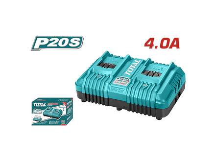 Cargador Inteligente Doble Para Baterias 20V Industrial Total Utcli2034 - Envío a todo Colombia | aztools.co