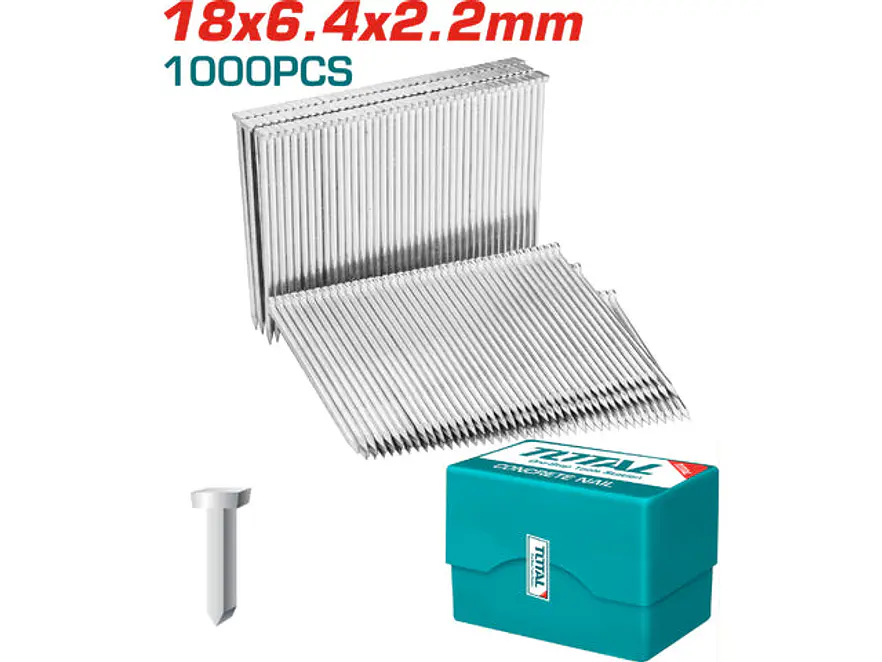 Clavo 18Mm Para Clavadora Neumatica 1000 Pzs Total Tac918183 - Envío a todo Colombia | aztools.co