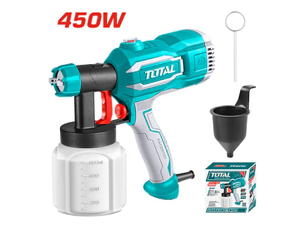 Pistola para Pintar Eléctrica Total UTT3506 350W, 800ml, 380 ml/min - Envío a todo Colombia | aztools.co