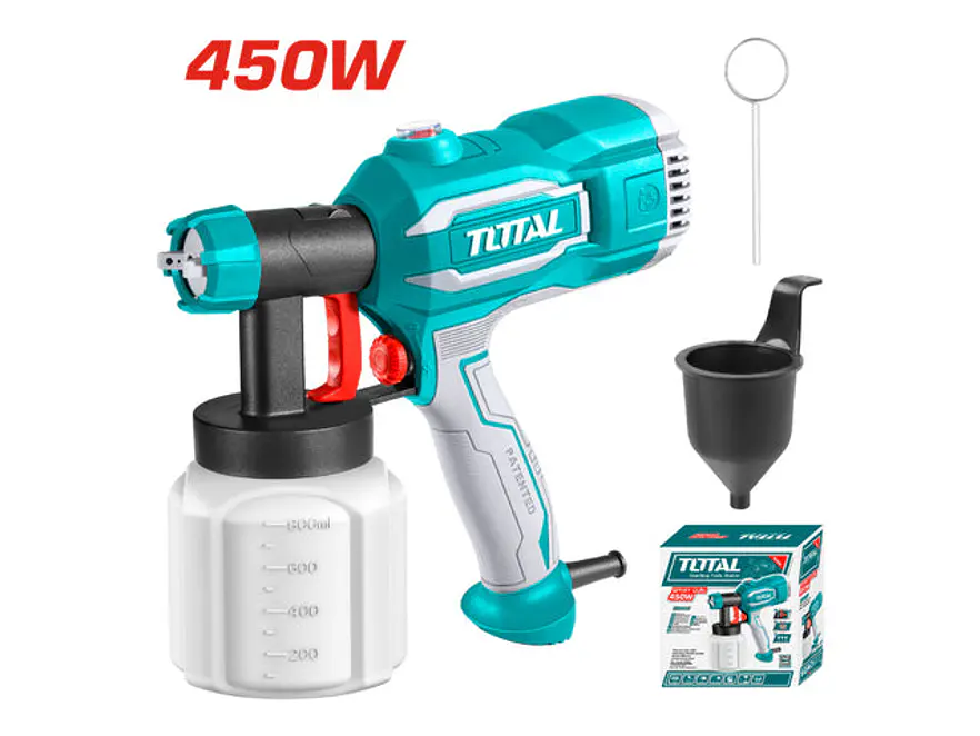 Pistola para Pintar Eléctrica Total UTT3506 350W, 800ml, 380 ml/min - Envío a todo Colombia | aztools.co