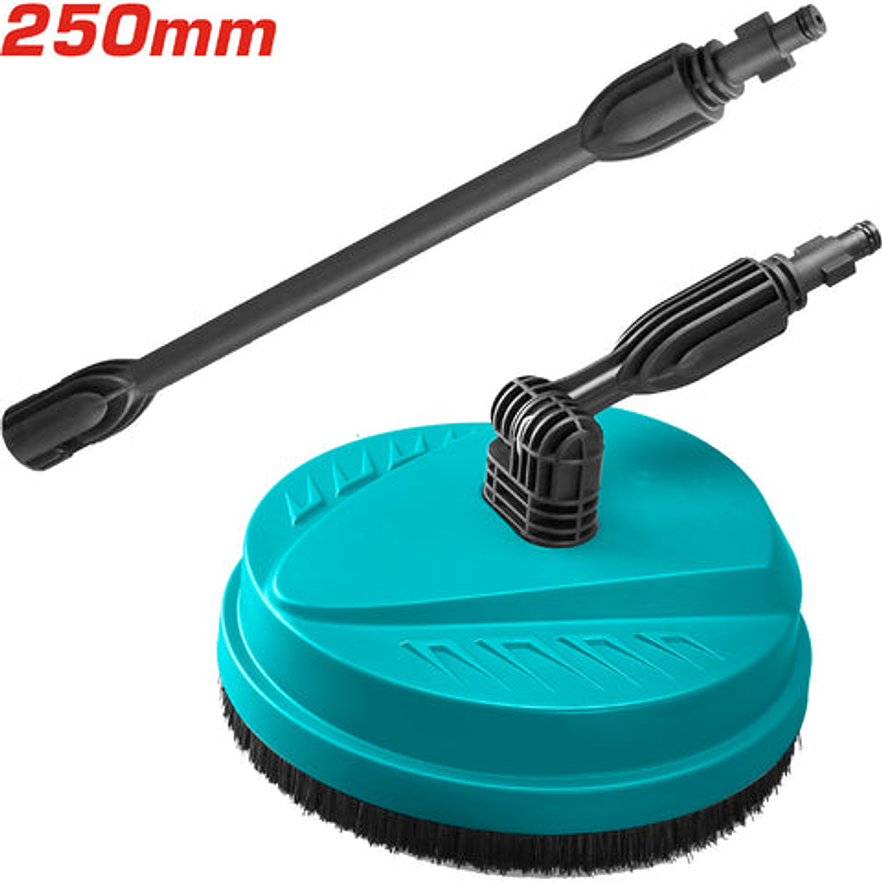 Cepillo De Patio 250 Mm Circular Para Pistola De Hidrolavadora Total Tgtpb251 1
