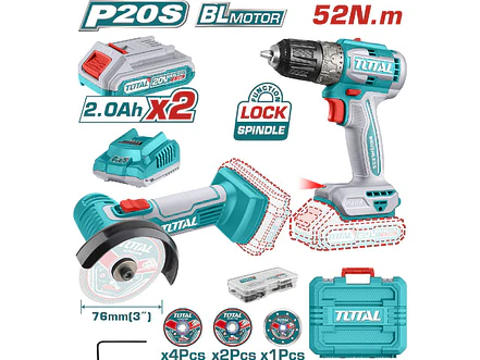 Combo Inalambrico Taladro 1/32,3/8