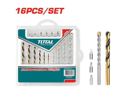 Brocas Y Puntas Juego X 16Pzs Total Utacsd3165 - Envío a todo Colombia | aztools.co