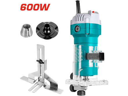 Rebordeadora Industrial 600W TOTAL UTLT6001 Collet 1/4