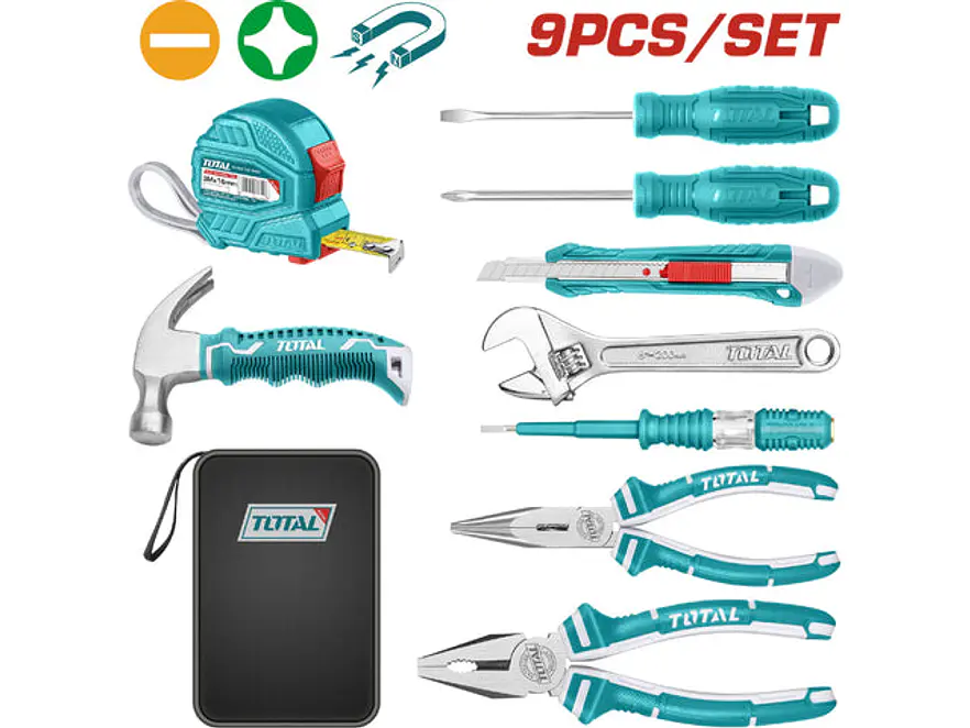 Kit De Herramientas X 9 Pzs Total Thkthp90096 - Envío a todo Colombia | aztools.co