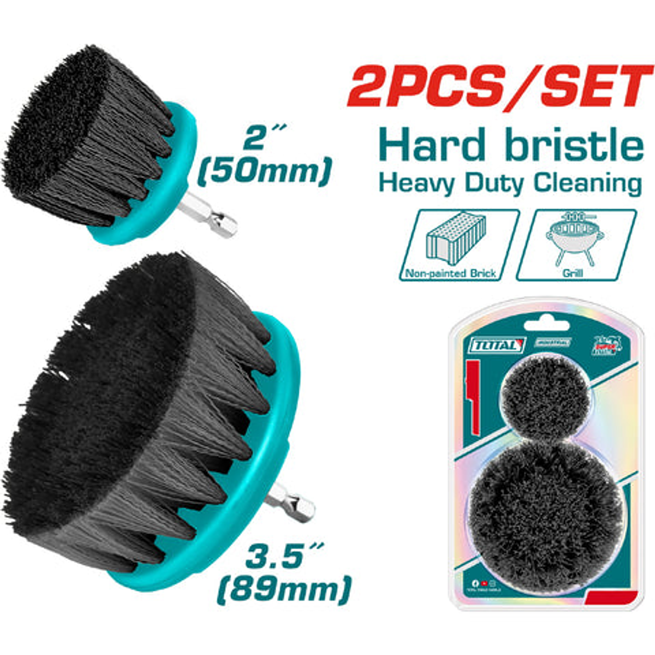 Set De Cepillo Para Taladro 3,5