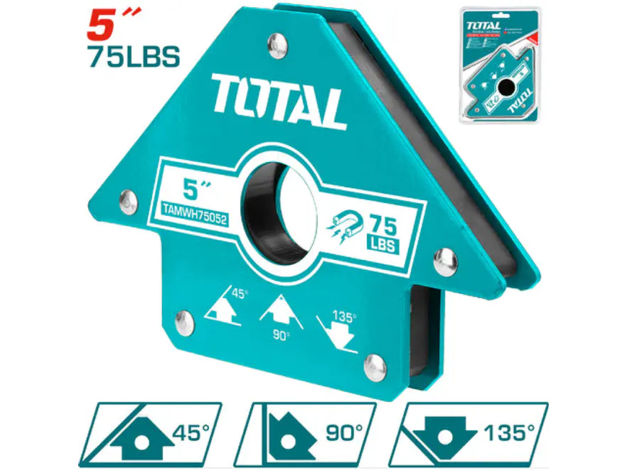 Sujetador Magnetico 5 75Lbs 3 Posiciones Para Soldar Total Tamwh75052 - Envío a todo Colombia | aztools.co