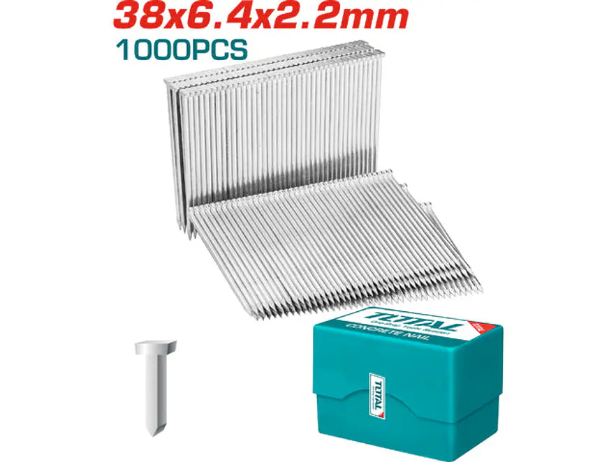 Clavo 38Mm Para Clavadora Neumatica 1000 Pzs Total Tac918383 - Envío a todo Colombia | aztools.co