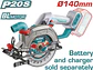 Sierra Circular Inalámbrica 20V TOTAL TSLI1402 Industrial 5-1/2