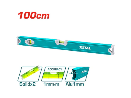 Nivel 100 Cm Aluminio Super Total Tmt210016 - Envío a todo Colombia | aztools.co